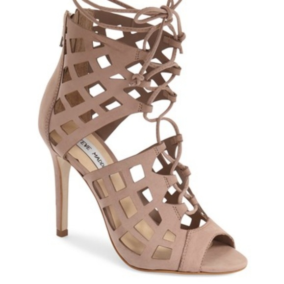 Steve Madden Shoes - Steve madden sedduce nude cage heel